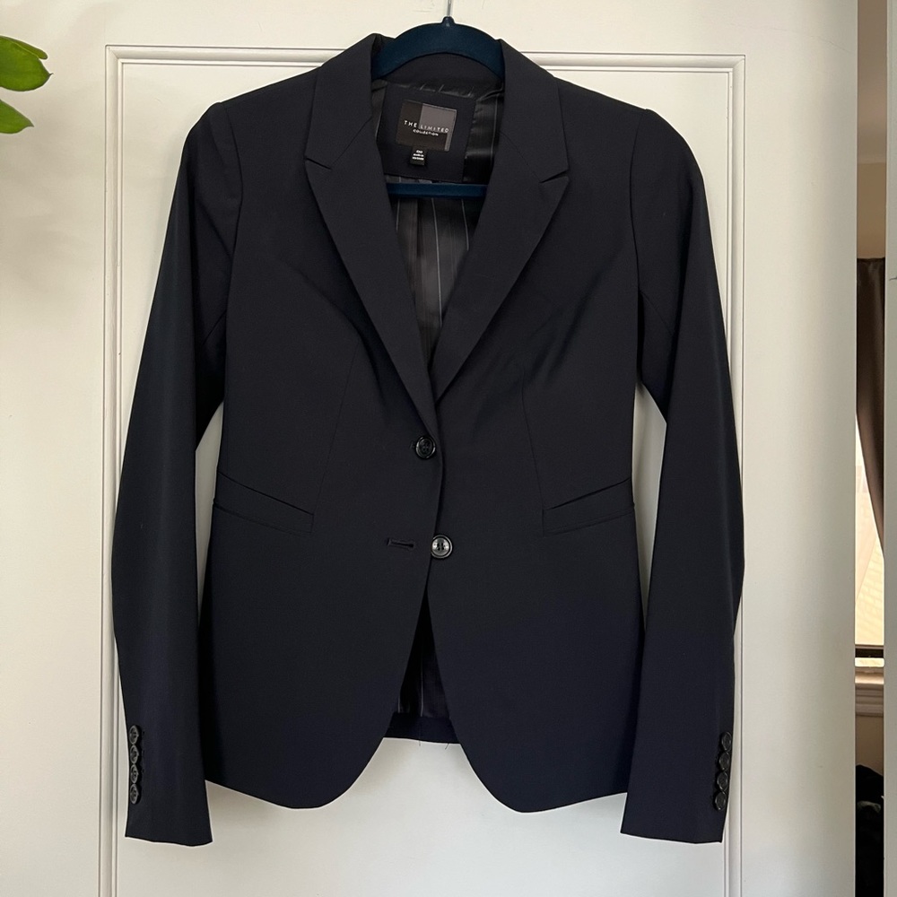 The Limited Navy Blue Suit Jacket | US 00